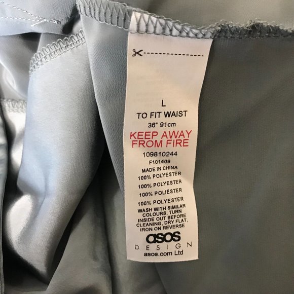 Asos- Women's Large - Gray 100% Polyester Robe - Picture 5 of 5